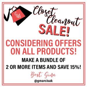CLOSET CLEAN OUT SALE - EVERYTHING MUST GO